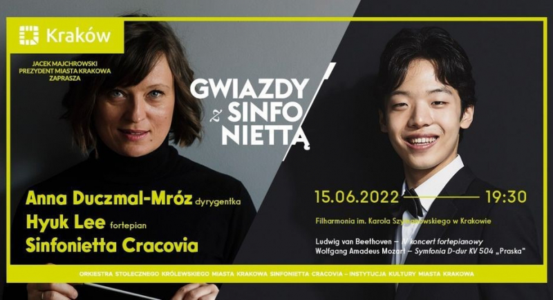 GWIAZDY Z SINFONIETTĄ: Anna Duczmal-Mróz i Hyuk Lee