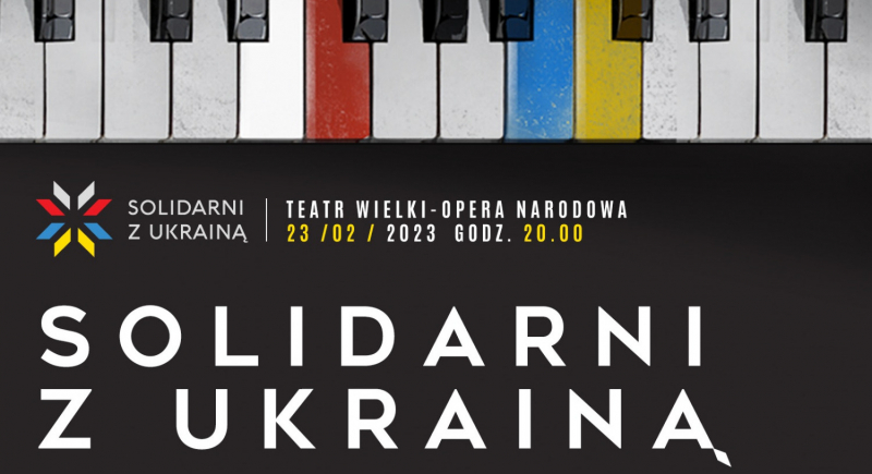 W wigilię rocznicy rosyjskiej agresji odbył się koncert "Solidarni z Ukrainą" 